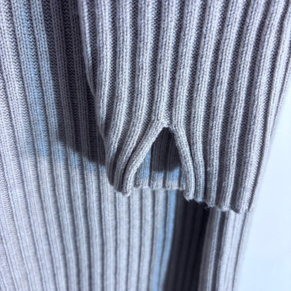 & OTHER STORIES UK SZ XS Ribbed Splits Mock Neck Long Sleeve Swearer Dress - Picture 5 of 10